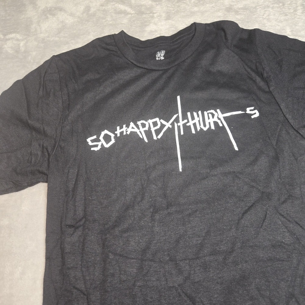 Bryan Adams So Happy It Hurts Tour T Shirt Mens Small Black Concert Tee NWOT